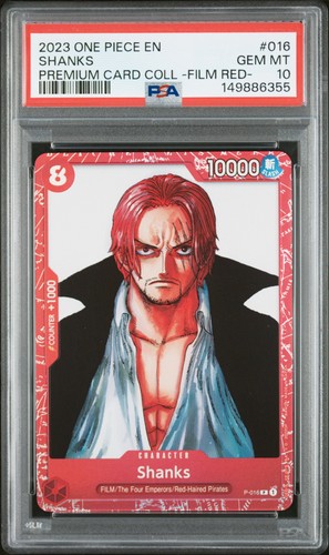 2023 ONE PIECE PREMIUM CARD COLLECTION -ONE PIECE FILM RED- #016 SHANKS PSA 10