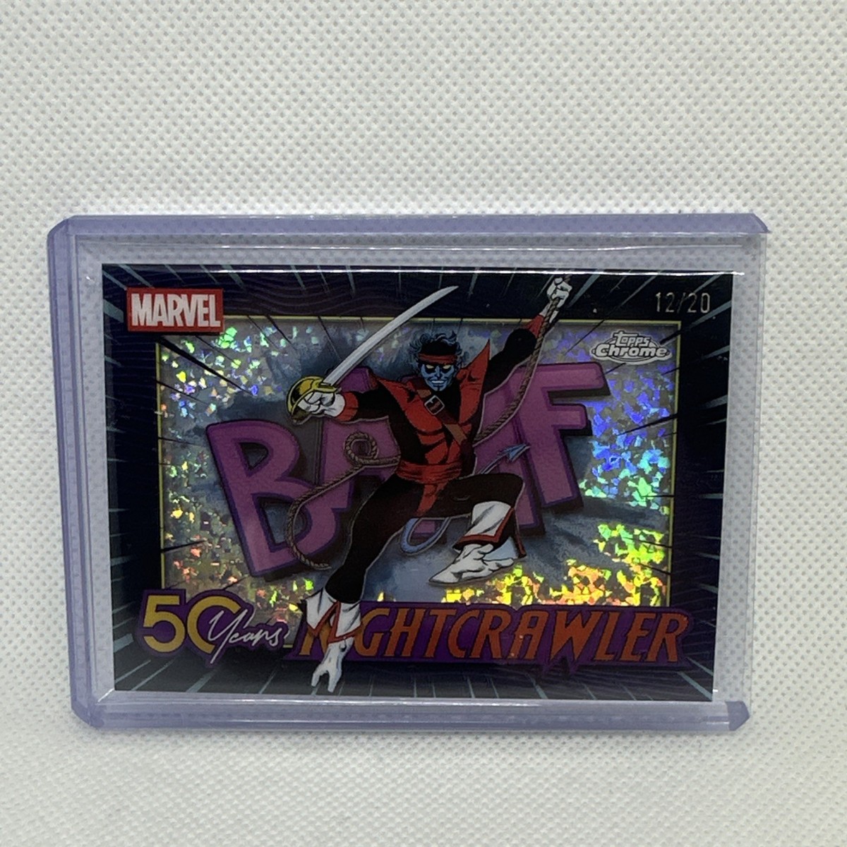 洋書 50years ofChristmasTables 2025 Topps Chrome Marvel 50 Years of Nightcrawler Shadowbox