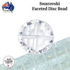 Swarovski 5100 - Faceted Disc - 14mm Crystal - 10 pieces per pack - Vintage