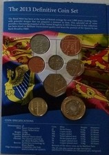 Royal Mint 2013 United Kingdom Definitive Coin Set