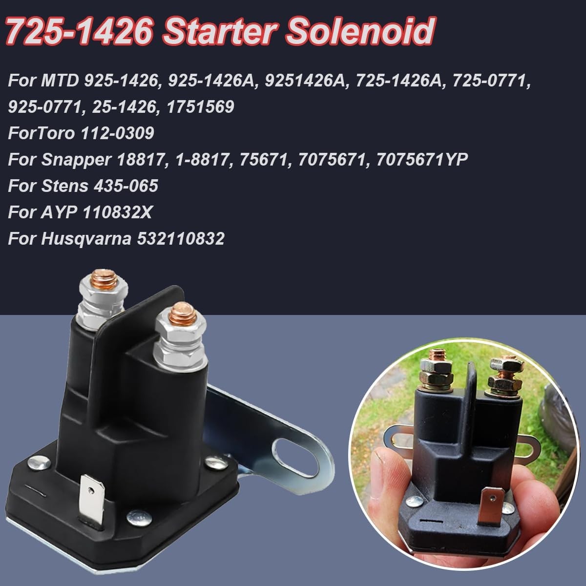 Relais De Démarrage MTD 725-04439A - Foto 11