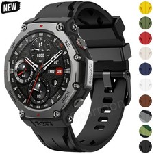 For Huami Amazfit T-Rex 3/2/T-Rex/Pro Silicone Strap Wristband Sport Watch Band