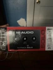 M-Audio M-Track Solo 2-Channel USB Interface Streaming and Podcasting