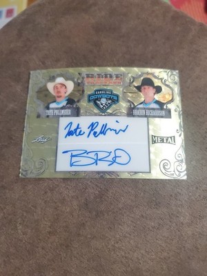 2024 Leaf Metal Pbr - Ride Together Tate Pollmeier, Braden Richardson Gold 1/1