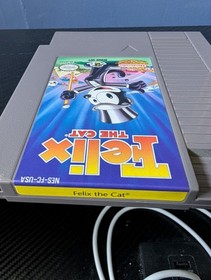 Felix the Cat w/Booklet (Nintendo NES) Game And Manual, Tested, Permastruct Case