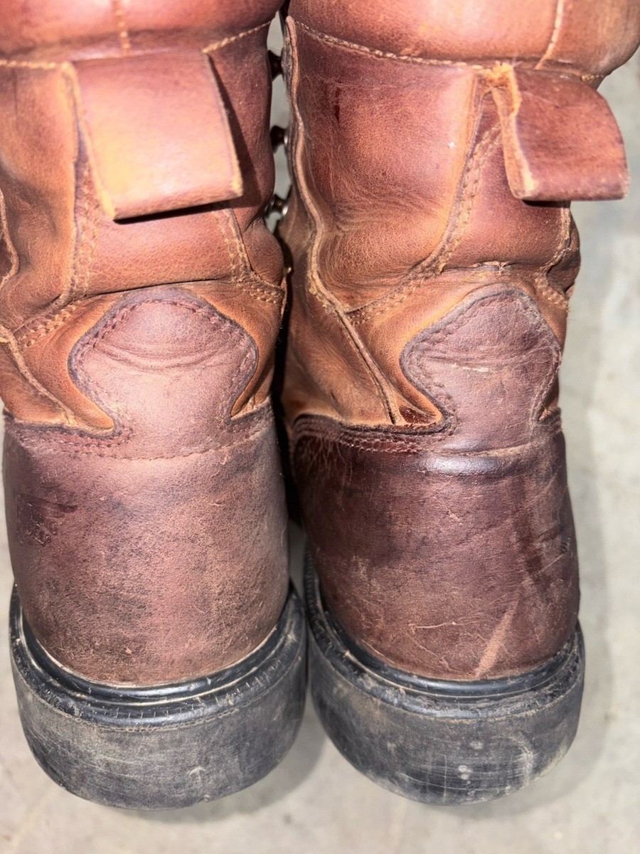 Red Wing Boots Mens 9.5 D ASTM F 2892 11 Brown Leather Oil Slip