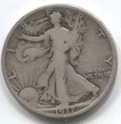 1917- WALKING LIBERTY HALF DOLLAR -90% SILVER - LOT # 240