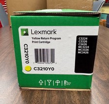 New Sealed Lexmark C3210Y0 Yellow Toner Cartridge C3224 C3326 MC3224 MC3326 3426