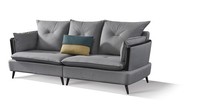 Moderne Sofagarnitur 3+1+1 Sitzer Set Design Sofas Polster Couchen Textil Relax