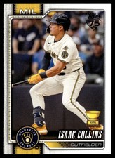 2026 Topps Base #202 Isaac Collins All-Star Rookie Gold Cup Milwaukee Brewers