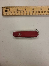 Victorinox Swiss Army Knife Red Pocket Knife Multi Tool Officer Suisse Stainless
