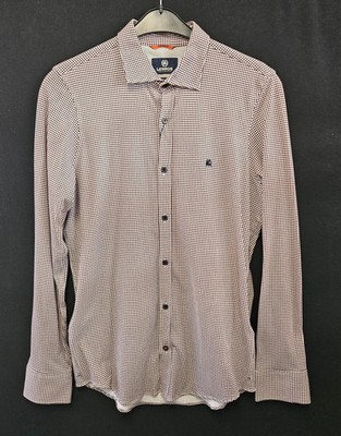 LERROS Men's Long Sleeve Shirt, Black and Red Polka Dot