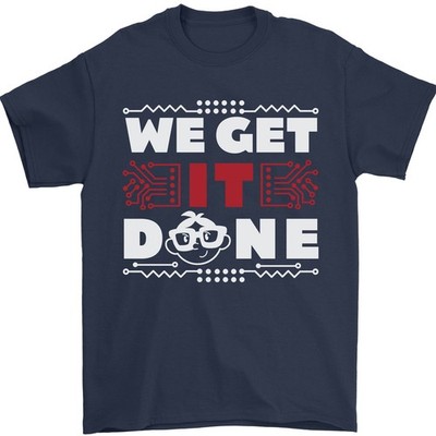 We Get It Done Lustig It Professionell Tecky Herren 100% Baumwoll