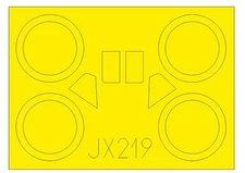 Eduard JX219 1/32 Mask Aircraft- I153 Chaika for ICM