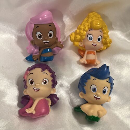 Lot 4 Just Play Bubble Guppies Deluxe Bath Toy Squirt Molly Gil Deema Viacom - Picture 1 of 12