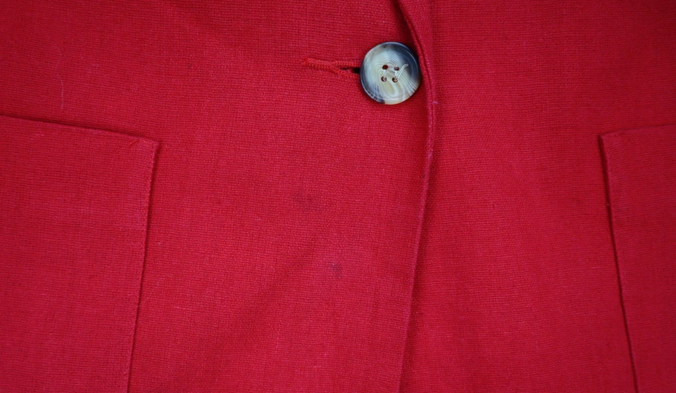 Vintage Women's Blazer Jacket White Stag Linen Blend Size 14 - Image 3 of 4