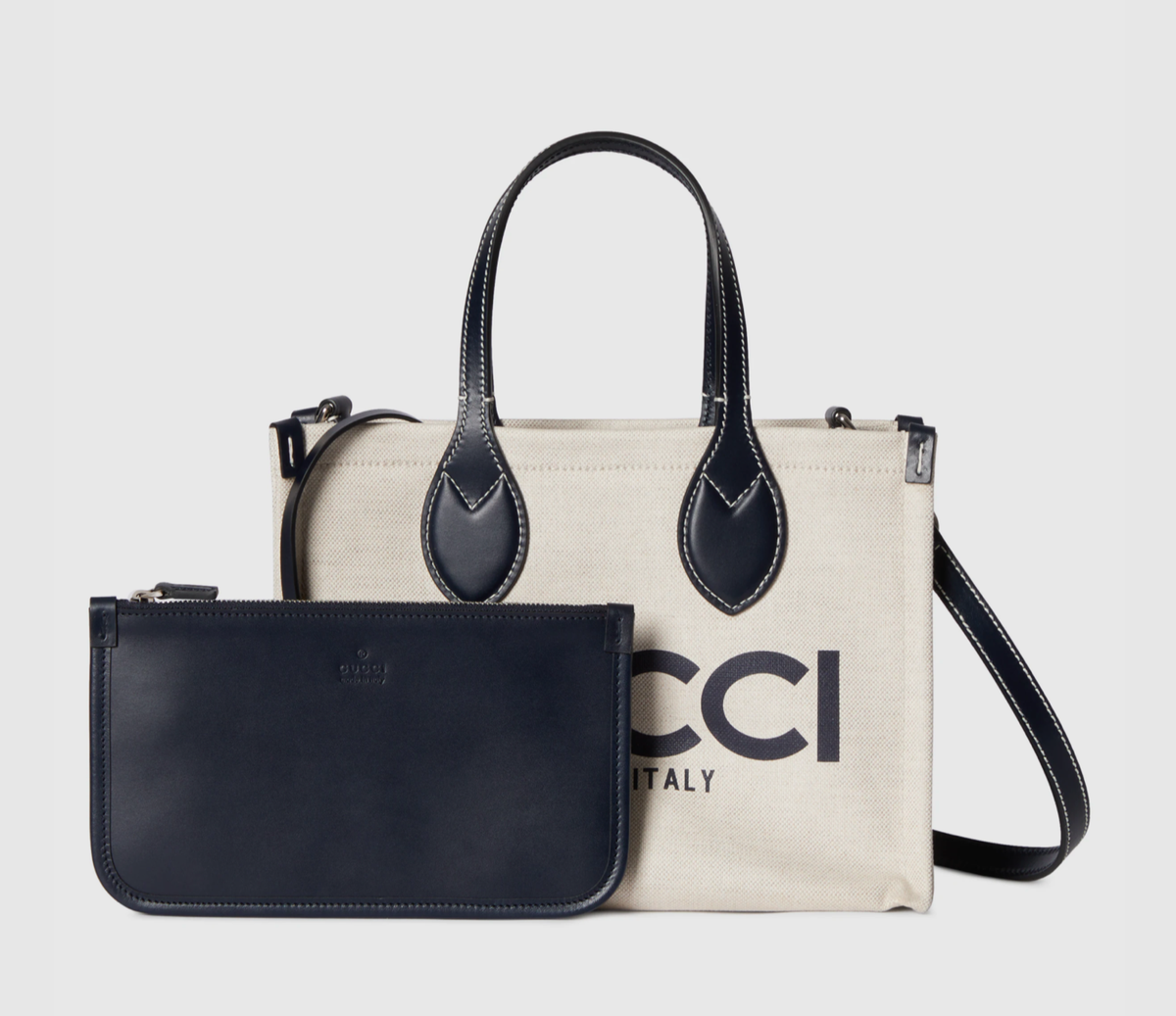 GUCCI Print Mini Tote Bag Japan Limited New Beige Canvas