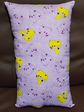 NEW Handcraft Purple Pokemon Pikachu Nap Bed Travel throw pillow 17"X9"