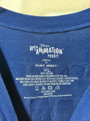 Disney Art of Animation Crush Blue/White Tie Dye Spirit Jersey XL - Picture 11 of 16