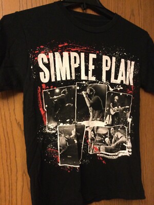 Simple Plan -  Get Your Heart On  - Tour 2011 - Black Shirt - No Tag.  