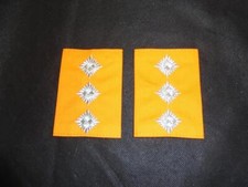 Obsolete Police PSU Riot Officer's Chief Inspector's Orange Rank Slides