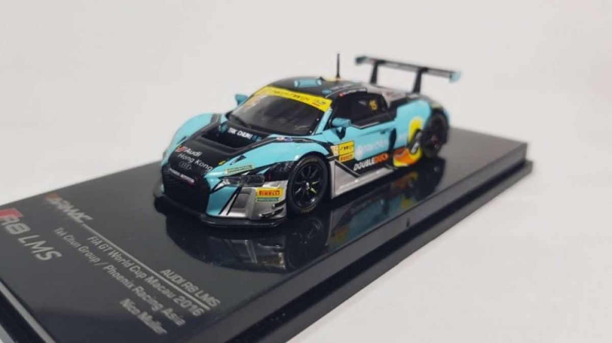 Miniature Audi R8 1/43 Spark LMS No.77 Zun Motorsport Crew Fia GT World Cup Macau 2018 A.Fong Miniature Audi R8 1/43 Spark LMS No.77 Zun Motorsport Crew Fia GT World Cup Macau 2018 A.Fong