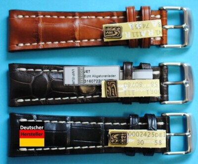 Alligatorenleder Uhrenarmband 20+22mm Passend Für Breitling Dornschließe 371868738075