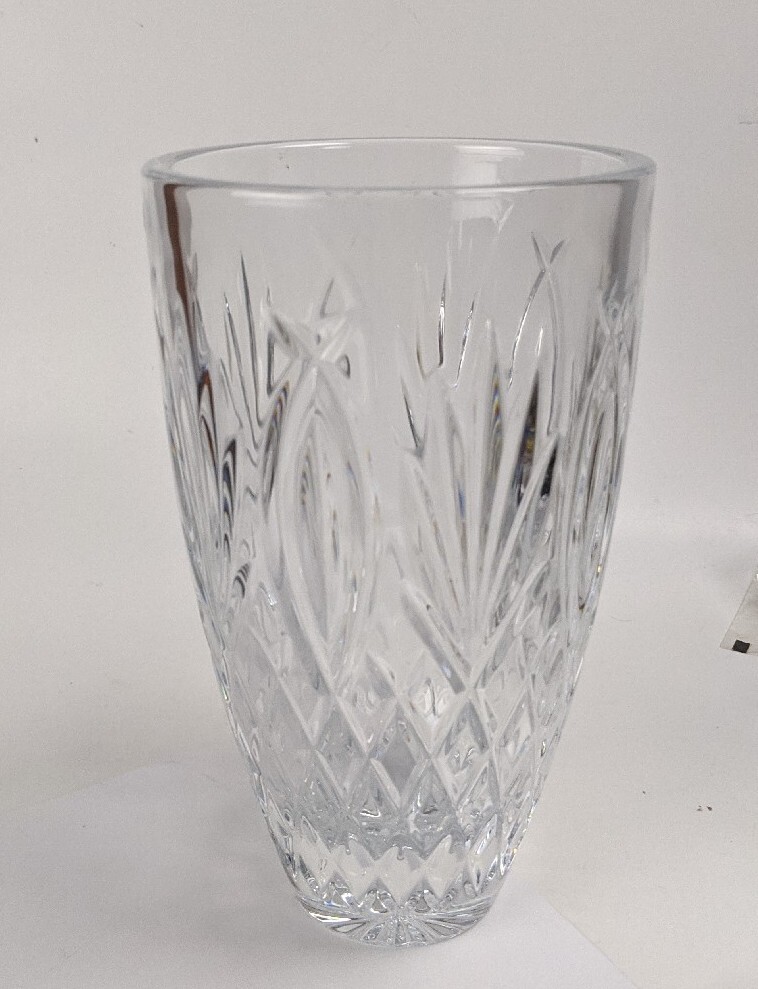 Waterford+Lead+Crystal+Vase++Granville+Pattern++In+Bo.522+Tall for