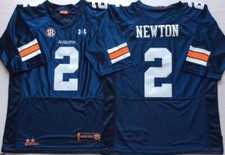 Cam Newton Tigers Men Jersey - All Stitched Navy SEC
