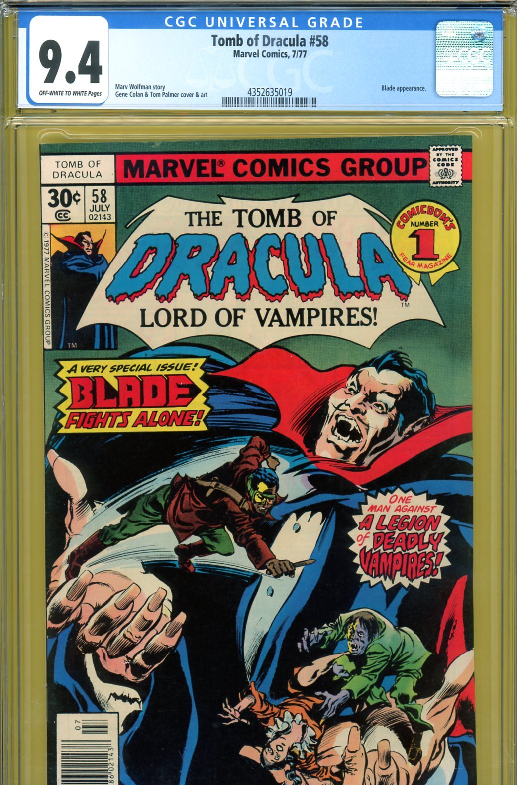 Tomb of Dracula #58 Value - GoCollect