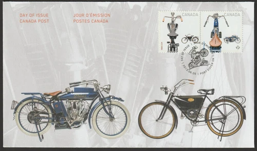 Canada #2646, Motorcycles, S/S, Official First Day Cover, FDC 2013