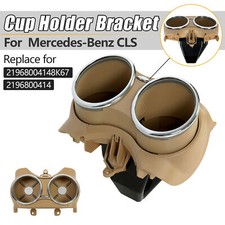 Dual Cup Holder Bracket Beige For 06-11 Mercedes-benz W219 C219 Cls550 Cls 55 63