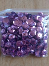 Pailletten metallic Pailetten 8mm gew&ouml;lbt 15g altrosa rose rosa Basteln N&auml;hen