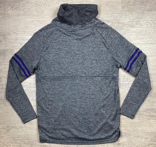 Nike Baltimore Ravens Funnel Neck Pullover Dri-Fit Women’s Small NFL Gray - Picture 2 of 6