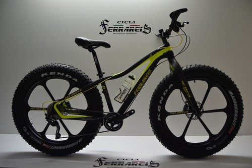 BICI Fat bike 26 in carbonio nera giallo personalizzabile 1/4 | eBay