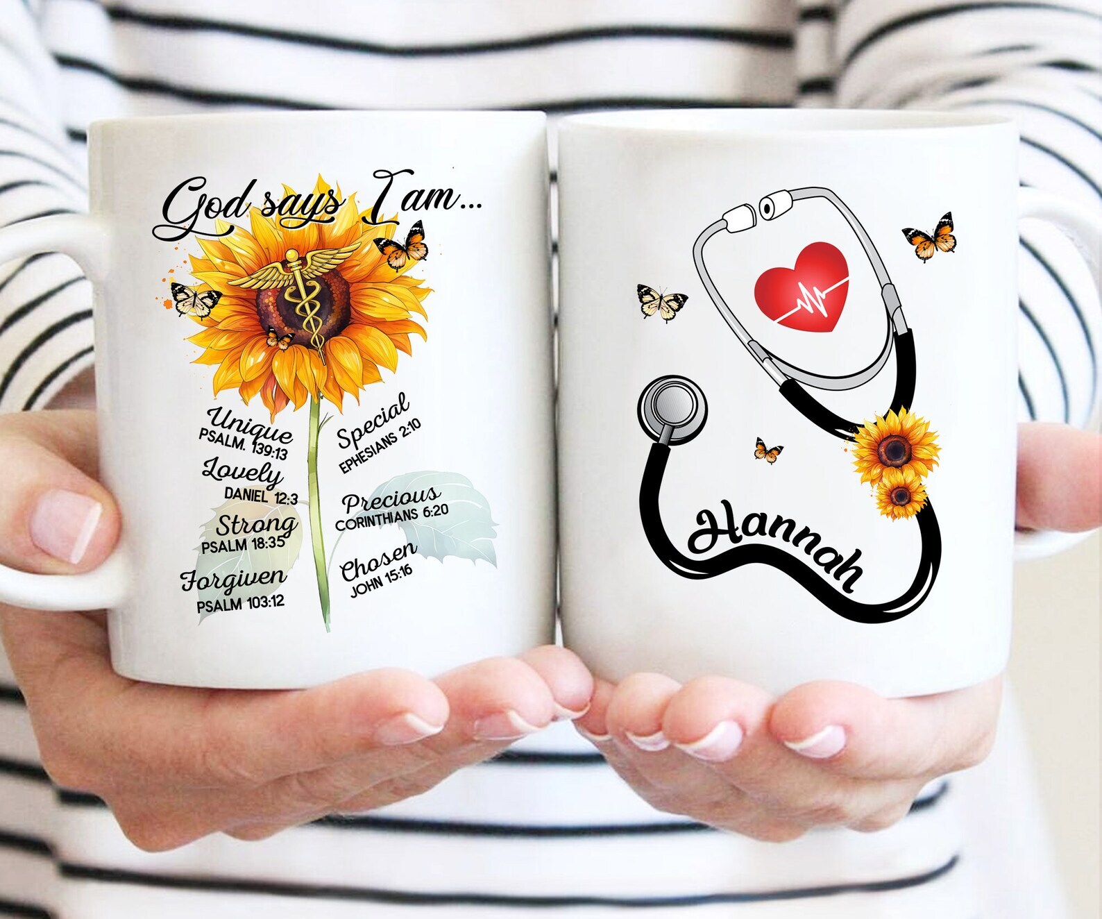 Personalized Nurse Mug Gift For New Nurse God Says I Am Custom Nurse Mug Gift