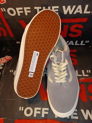 Vans Men 10 Old Skool Cozy Hug Sherpa Suede Drizzle/Marshmallow