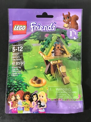 LEGO Friends SQUIRREL'S TREE HOUSE 41017 SEALED Animals Series 1  *Ships in Box*