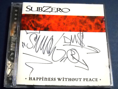SubZero Happiness Without Peace CD SIGNED Autographed 90s NYHC New York Hardcore