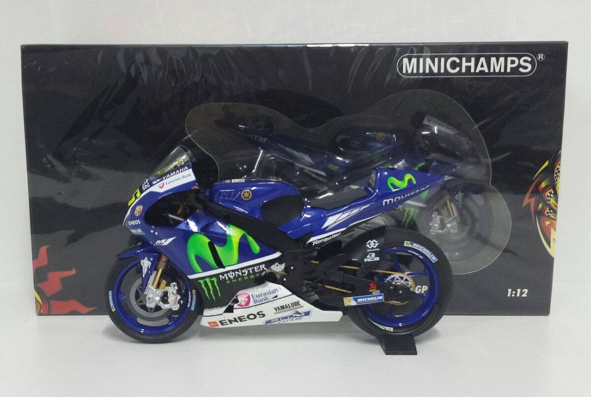 Model Moto 1:12 MINICHAMPS valentino rossi Yamaha YZR-M1 Model Moto 1:12 MINICHAMPS valentino rossi Yamaha YZR-M1