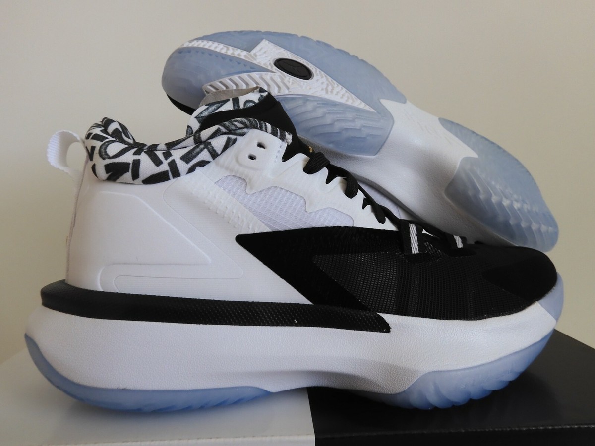 NIKE JORDAN ZION 1 BLACK-METALLIC GOLD-WHITE SZ 8 [DA3130-002] | eBay