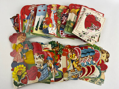 Vintage Valentine s Day Greeting Cards Mechanical Honeycomb Look At Them All!