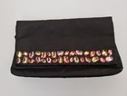 Vera Wang Be Jeweled Black Clutch Pouch Bag
