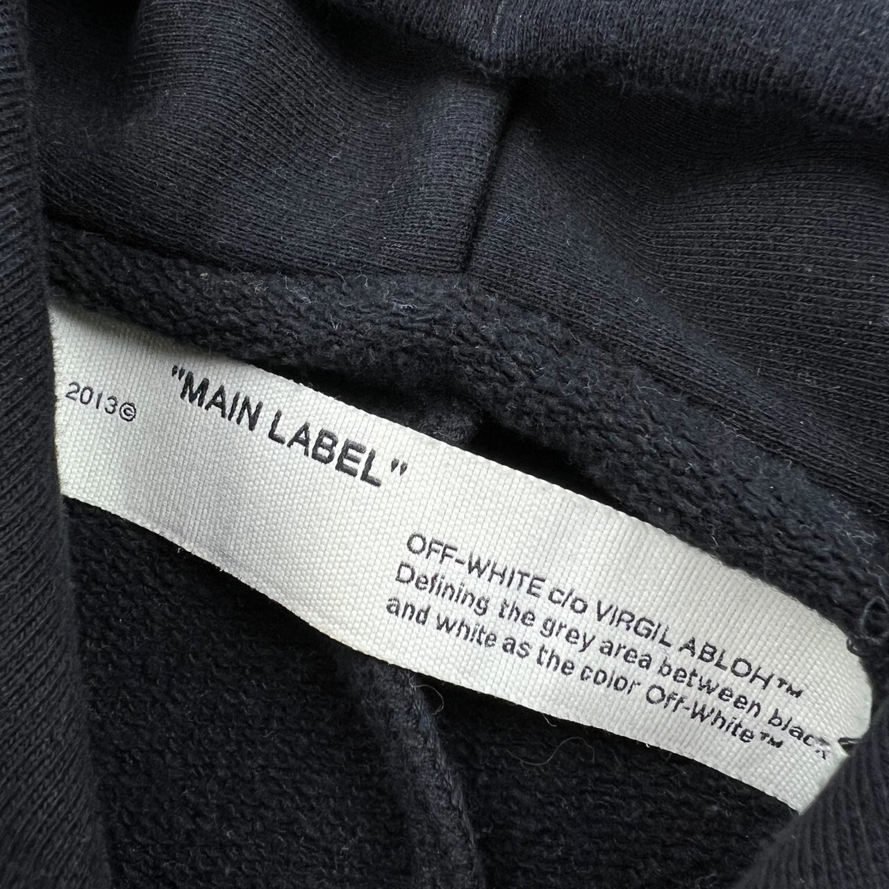 Felpa con cappuccio Off White giallo acrilico frecce