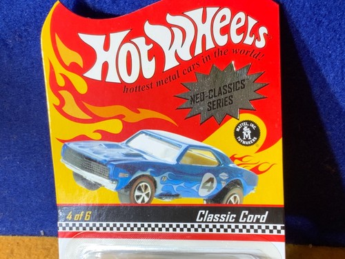 P9-34 HOT WHEELS NEO-CLASSICS SERIES - CLASSIC CORD - 2004 - #5838 / 11,000 BLUE - Picture 3 of 12