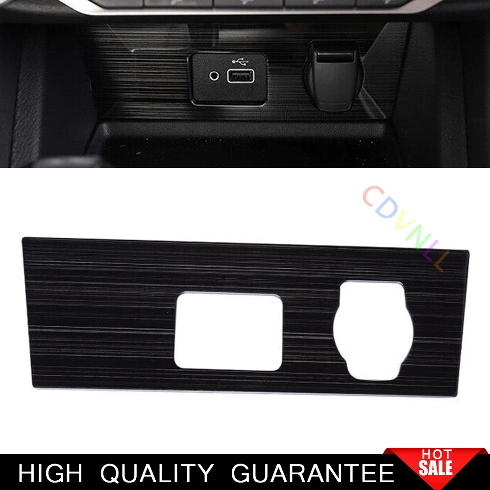 For Nissan Sentra 2020-2022 Black Steels Front USB Socket Control Frame Trim