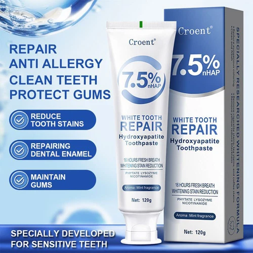 1~5X Hydroxyapatite Toothpaste for Enamel Protection,Gentle Mint, Fresh Breath - Picture 10 of 18
