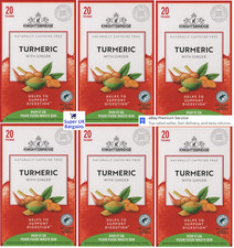 Turmeric Tea Bags 120 Ginger Orange Knightsbridge Detox Digestion Caffeine Free