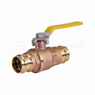 Midline Valve Double-O-Ring Press Ball Valve, with Press Connections, Brass