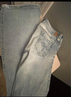 Guess Jeans Daredevil Flare Distressed Jeans Size 28